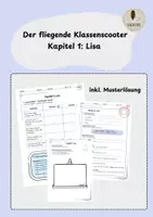 Vorschau - Arbeitsblätter - Der fliegende Klassenscooter Kapitel 1: Lisa (inkl. Musterlösung) - Deckblatt
