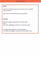 Vorschau - Arbeitsblätter - Grammatik Deutsch: das oder dass? - Seite 1