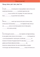Vorschau - Arbeitsblätter - Grammatik Deutsch: das oder dass? - Seite 2