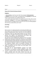 Vorschau - Klassenarbeiten - Klassenarbeit Deutsch Klasse 5: Leseverstehen, Textgliederung & Tierbeschreibung (Thema: Collie) - Deckblatt