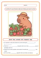 Vista previa - Hojas de trabajo - COMPRENSIÓ_COMPLETA ELS ESPAIS_EL CAPIBARA - página 3