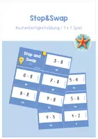 Vorschau - Spiele - Rechenfertigkeitsübung (1x1) / 1x1 Spiel (Marktplatz) - Deckblatt