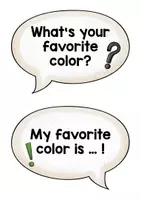 Vorschau - Arbeitsblätter - Colors: Klammerkarten, Flashcards, Sprechblasen (Dialog), Boardgame - Seite 1