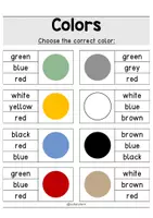 Vorschau - Arbeitsblätter - Colors: Klammerkarten, Flashcards, Sprechblasen (Dialog), Boardgame - Seite 3