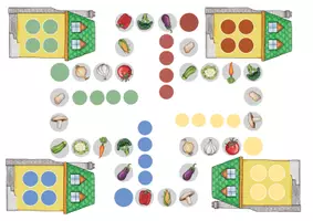 Vorschau - Stationenlernen - At the market (fruits and vegetables): Wortschatzspiele - Seite 1