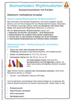 Vorschau - Präsentationen/Tafelbilder - Boomwhackers - Tafelkarten und Legekarten zum Musizieren mit Farben auch für Klangbausteine und Klangglocken - Seite 1