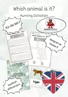 Vorschau - Stundenentwürfe - Which animal is it? - A Running Dictation - Deckblatt