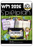 Vorschau - Poster - WM 2026 Spielplan mit Wimpelkette - Deckblatt