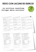 anteprima - Esercizi - La scrittura cuneiforme sviluppo della scrittura - Pagina di copertina