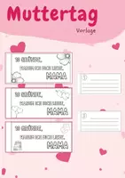 Vorschau - Mal- und Bastelvorlagen - Muttertag Heft: 10 Gründe, warum ich dich liebe (Mama) - Deckblatt