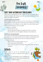 Vorschau - Arbeitsblätter - Die Luft: Fotosynthese | Kreisläufe (5. & 6. Klasse Nawi, Biologie) - Seite 1