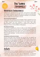 Vorschau - Arbeitsblätter - Die Sonne: Unsere wichtigste Lichtquelle (5. & 6. Klasse Nawi, Biologie) - Seite 1