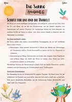 Vorschau - Arbeitsblätter - Die Sonne: Schutz der Umwelt | Nachhaltigkeit (5. & 6. Klasse Nawi, Biologie) - Seite 1