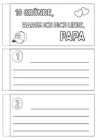 Vorschau - Mal- und Bastelvorlagen - Vatertag Heft: 10 Gründe, warum ich dich liebe (Papa) - Seite 2