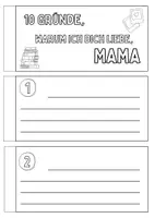 Vorschau - Mal- und Bastelvorlagen - Muttertag Heft: 10 Gründe, warum ich dich liebe (Mama) - Seite 3