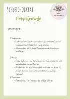 Vorschau - Arbeitsblätter - Schleichdiktat/ Laufdiktat Doppelvokale / doppelte Selbstlaute | 12 Karten | 3./4.Kl - Seite 1