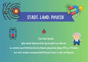 Vorschau - Spiele - Spiel Stadt-Land-Physik - Deckblatt