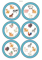 Vorschau - Spiele - Farm Animals / On the farm: Speed match (Wortschatzspiel) - Seite 1