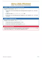 Vorschau - Arbeitsblätter - Abi 2026: Analysis-Check (WTR) - Deckblatt