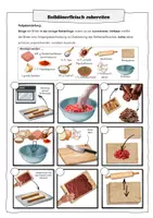Vorschau - Arbeitsblätter - Vorgangsbeschreibung - Rezept - Dönerfleisch aus Rinderhack zubereiten - Backpapierdöner (Deutsch, Klasse 5-7) - Seite 2