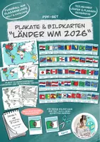 Vorschau - Mal- und Bastelvorlagen - Tafelmaterial Plakat Bildkarten Teilnehmerländer "Fussball WM 2026" - Deckblatt