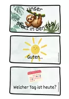 Vorschau - Arbeitsblätter - Moderationsfächer Morgenkreis - Faultierklasse - Seite 3