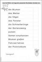 Vorschau - Arbeitsblätter - Lesespaziergang | Deutsch | Frühling | Klasse 1-4 - Seite 1