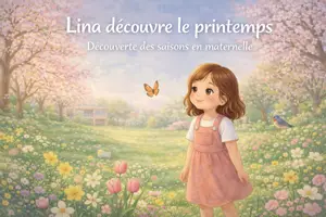 Aperçu - Cartes / Images - Kamishibaï – Lina découvre le printemps | Découverte des saisons en maternelle - Page de couverture