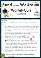 Vorschau - Spiele - Würfel-Quiz: Rund um den Weltraum, interaktives Spiel für Space-Fans - Seite 1