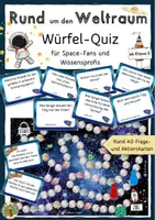 Vorschau - Spiele - Würfel-Quiz: Rund um den Weltraum, interaktives Spiel für Space-Fans - Deckblatt