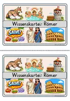Vorschau - Stationenlernen - Wissenskartei Römer 🏛️🛡️ | 16 Themenstationen – Klasse 3–4 | Sachunterricht & sinnenthemendes Lesen - Seite 2