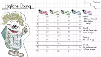 Vorschau - Interaktives Material - Mathestarter Klasse 2 - TÜ (02. Woche) - Seite 3