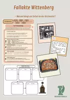 Vorschau - Unterrichtsreihen - Fallakte Wittenberg – Warum hängt ein Zettel an der Kirchentür? - Deckblatt