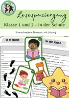 Vorschau - Stationenlernen - Materialpaket Lesen üben - Klasse 1 und 2 / Übungstheke - Seite 1