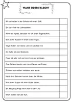 Vorschau - Stationenlernen - Wahr-Falsch-Lesen - Lese üben / Klasse 1 und 2 - Seite 3