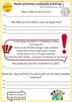 Vorschau - Arbeitsblätter - Kinderrechte Recht auf Schutz vor Gewalt und Krieg - Seite 3