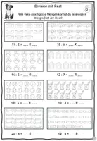 Vorschau - Arbeitsblätter - Divison mit Rest ZR 100 Übungsheft Mathe 3. Klasse - Seite 3