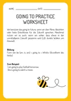 Vorschau - Arbeitsblätter - Going To Future-Practice Sheet - Deckblatt