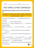 Vorschau - Arbeitsblätter - Past Simple and Past Continuous Grammar Worksheet - Seite 2