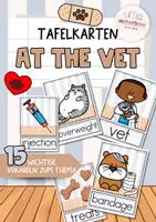 Vorschau - Poster - Pets | at the vet | 15 wichtige Vokabeln | Tafelkarten - Deckblatt