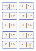 Vorschau - Spiele - Domino Malreihen / Reihen - Dominos Multiplikation / Malreihen Multiplikation - Seite 2