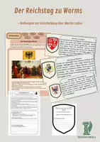 Vorschau - Unterrichtsreihen - Der Reichstag zu Worms – Rollenspiel zur Entscheidung über Martin Luther - Deckblatt