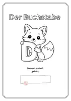 Vorschau - Arbeitsblätter - Buchstabe D - Buchstabeneinführung - Deckblatt