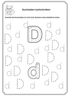 Vorschau - Arbeitsblätter - Buchstabe D - Buchstabeneinführung - Seite 2