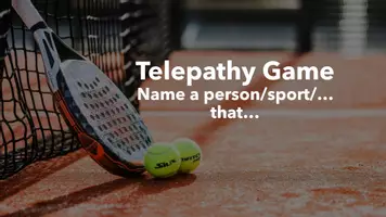 Vorschau - Spiele - Sports: Telepathy Game (Guessing game in pairs, PPT, B1/B2 level) - Seite 1