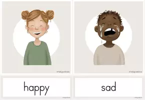 Vorschau - Bildkarten - Feelings - Flashcards (Bild- und Wortkarten) - Seite 3