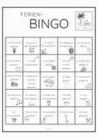 Vorschau - Arbeitsblätter - Ferienbingo - Deckblatt