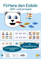 Vorschau - Spiele - Lernspiel "Füttere den Eisbär": Zählen und Mengen interaktiv üben - Deckblatt