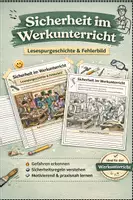 Vorschau - Arbeitsblätter - Sicherheit im Werkunterricht - Lesespurgeschichte - Deckblatt