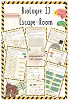 Vorschau - Arbeitsblätter - Wiederholung | Biologie 13 | Escape Room | sofort einsetzbar - Deckblatt